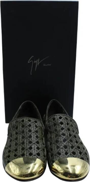 Giuseppe Zanotti Pre-owned Leather flats Black Dames