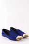 Giuseppe Zanotti Pre-owned Leather flats Blue Dames - Thumbnail 3