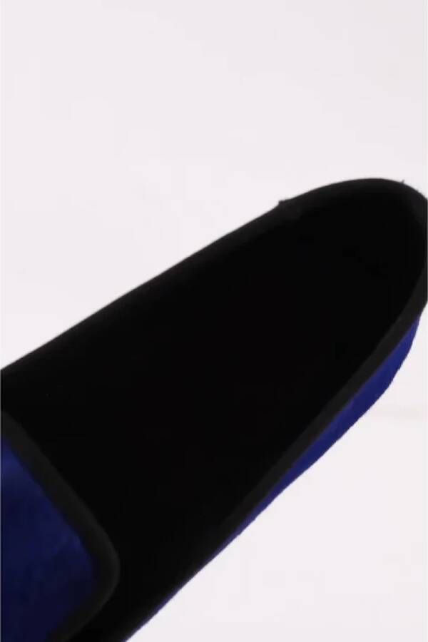 Giuseppe Zanotti Pre-owned Leather flats Blue Dames