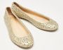 Giuseppe Zanotti Pre-owned Leather flats Yellow Dames - Thumbnail 3