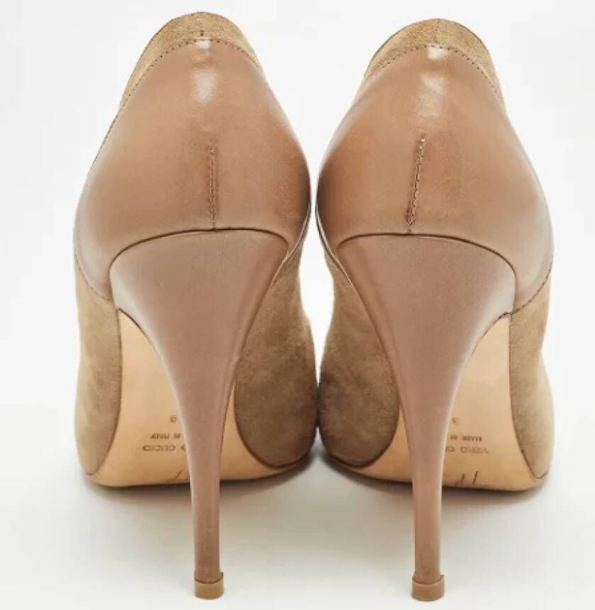 Giuseppe Zanotti Pre-owned Leather heels Beige Dames