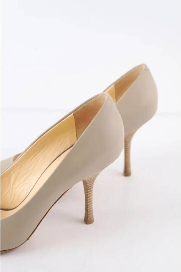 Giuseppe Zanotti Pre-owned Leather heels Beige Dames