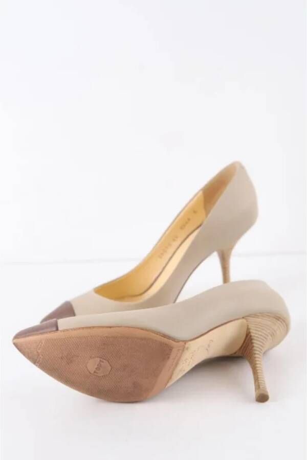 Giuseppe Zanotti Pre-owned Leather heels Beige Dames