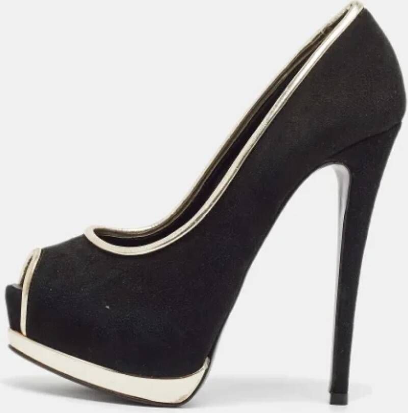 Giuseppe Zanotti Pre-owned Leather heels Black Dames