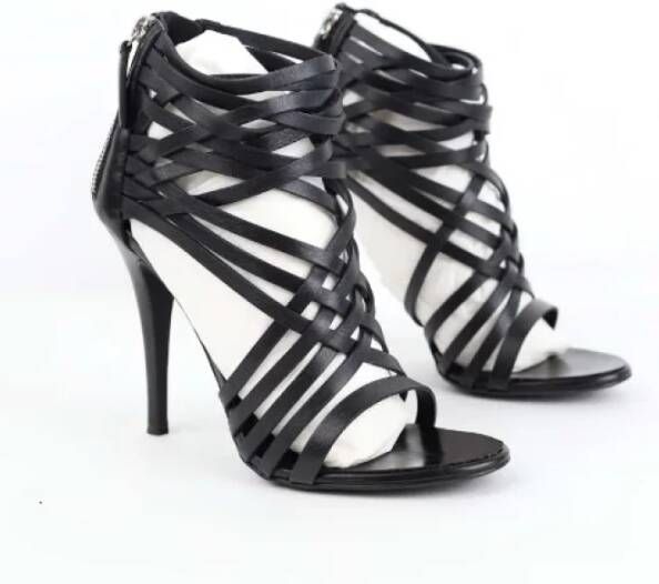 Giuseppe Zanotti Pre-owned Leather heels Black Dames