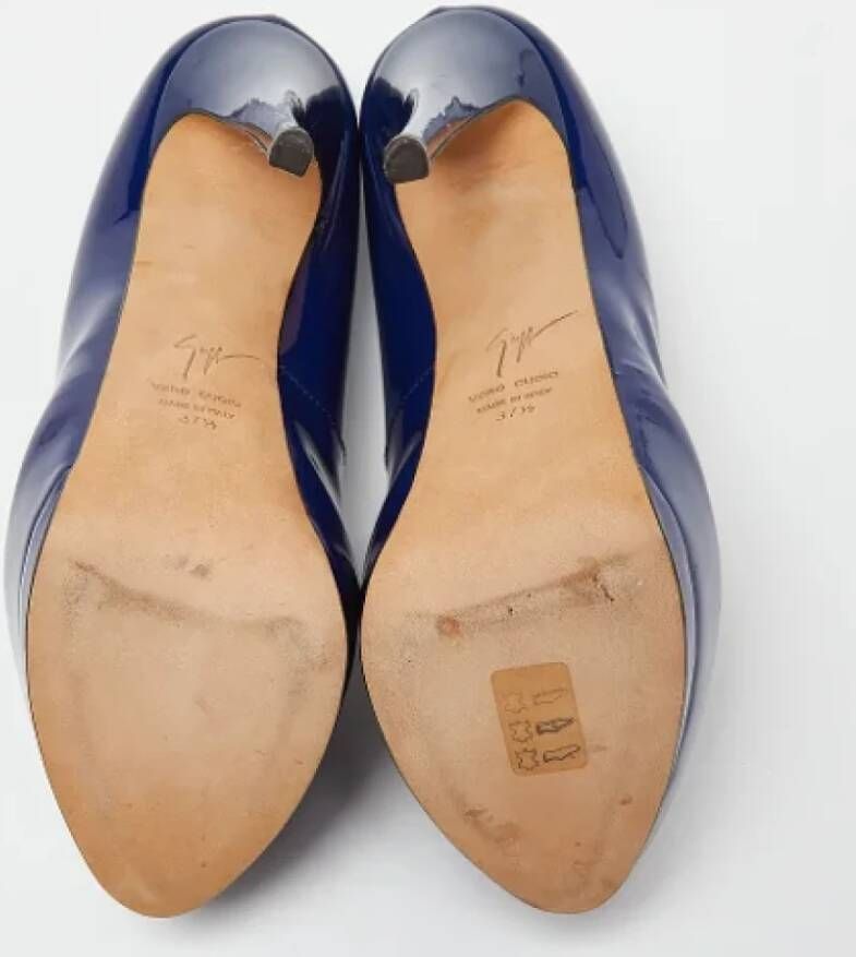 Giuseppe Zanotti Pre-owned Leather heels Blue Dames