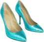 Giuseppe Zanotti Pre-owned Leather heels Blue Dames - Thumbnail 2