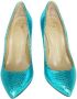 Giuseppe Zanotti Pre-owned Leather heels Blue Dames - Thumbnail 3