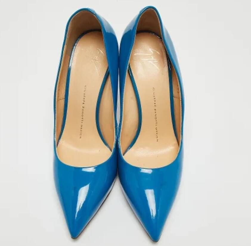 Giuseppe Zanotti Pre-owned Leather heels Blue Dames