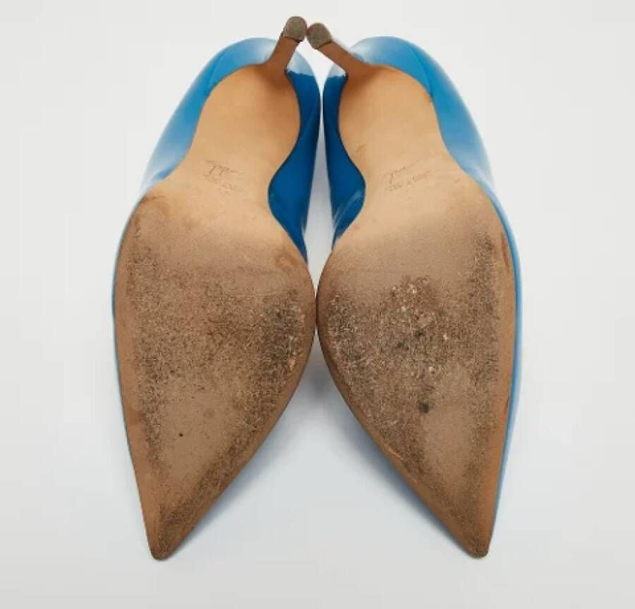 Giuseppe Zanotti Pre-owned Leather heels Blue Dames