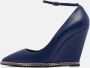 Giuseppe Zanotti Pre-owned Leather heels Blue Dames - Thumbnail 2