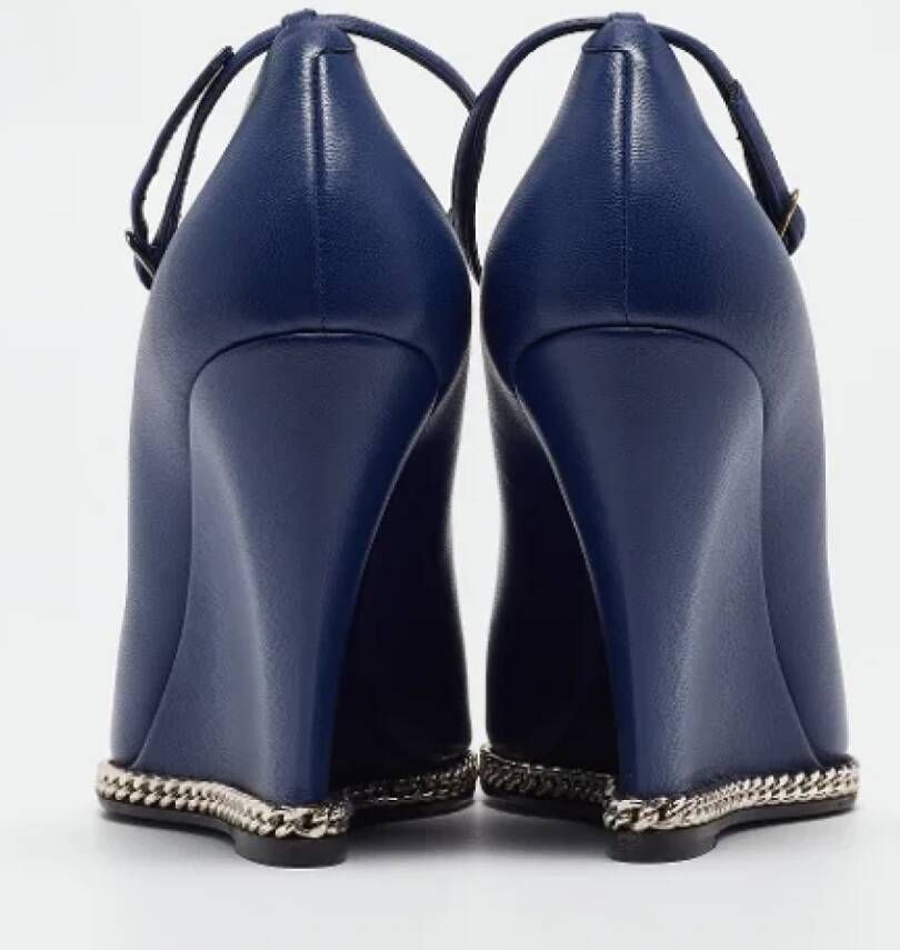 Giuseppe Zanotti Pre-owned Leather heels Blue Dames