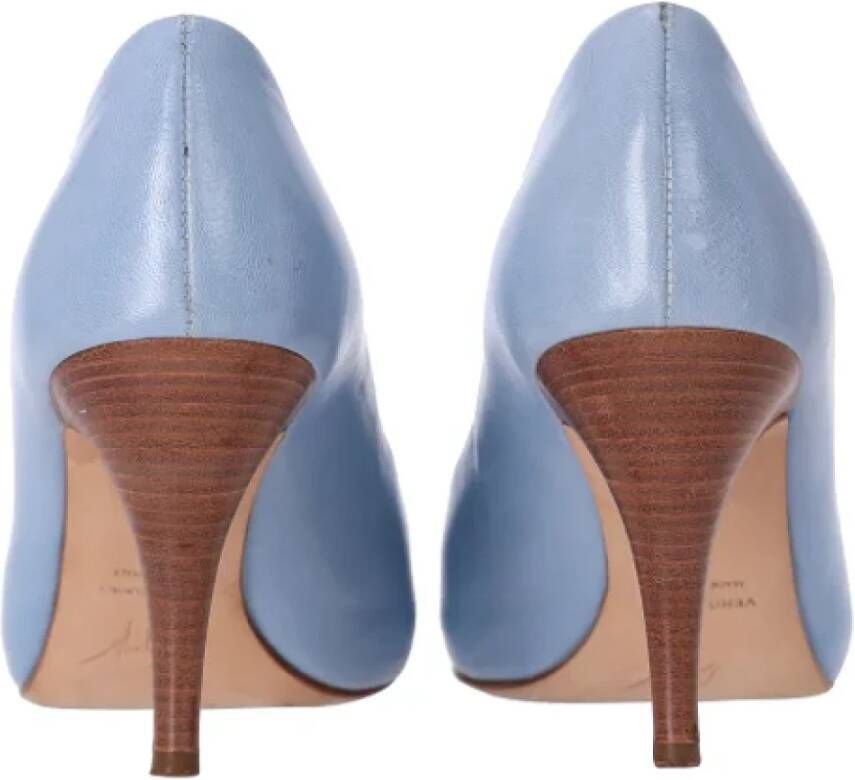 Giuseppe Zanotti Pre-owned Leather heels Blue Dames