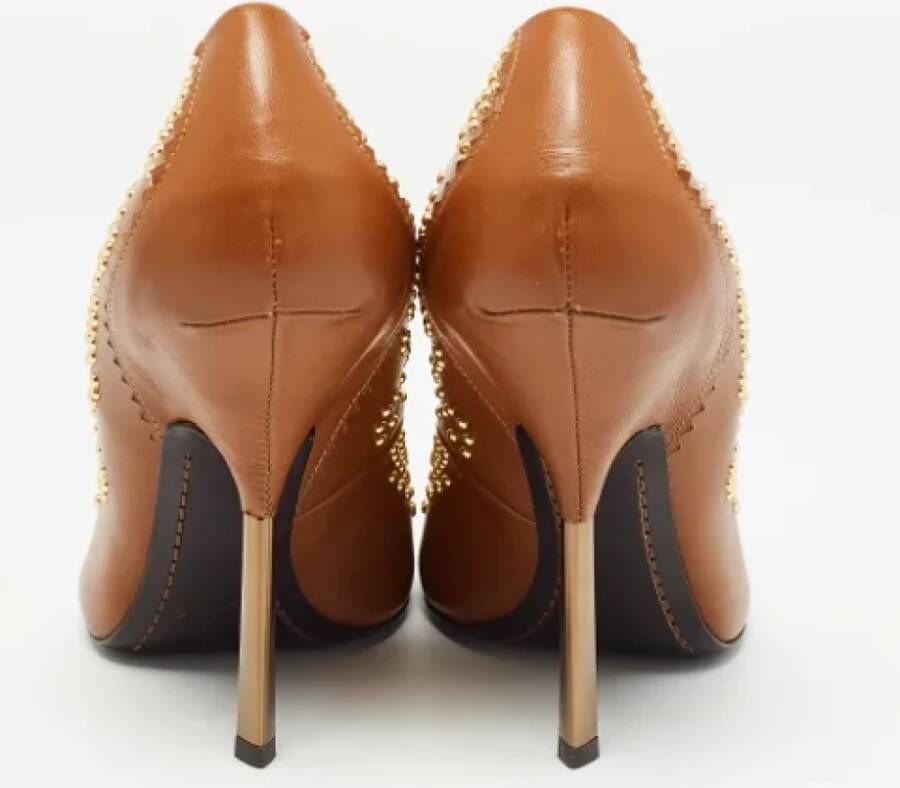 Giuseppe Zanotti Pre-owned Leather heels Brown Dames