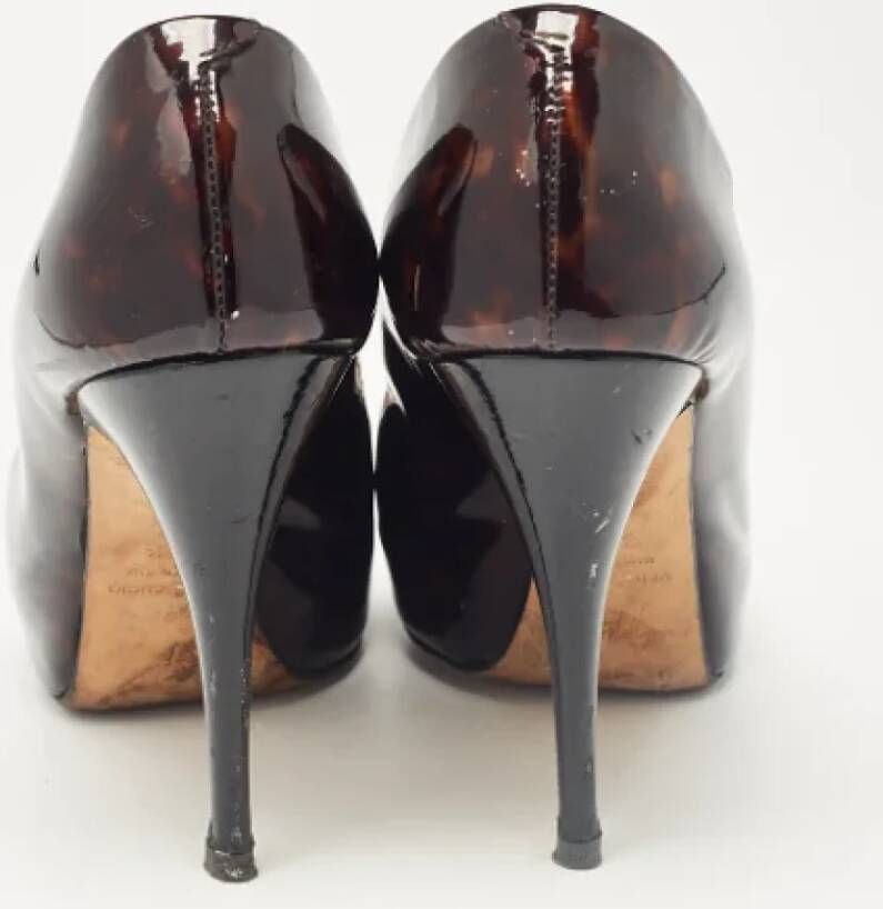 Giuseppe Zanotti Pre-owned Leather heels Brown Dames