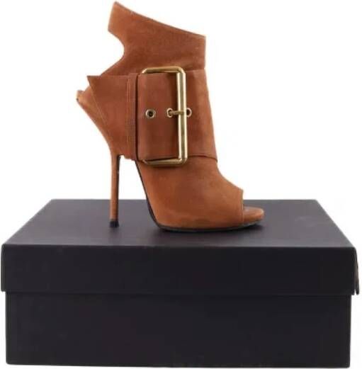 Giuseppe Zanotti Pre-owned Leather heels Brown Dames