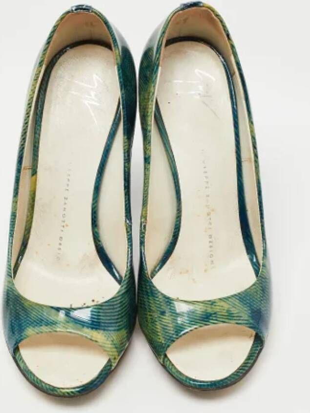 Giuseppe Zanotti Pre-owned Leather heels Green Dames