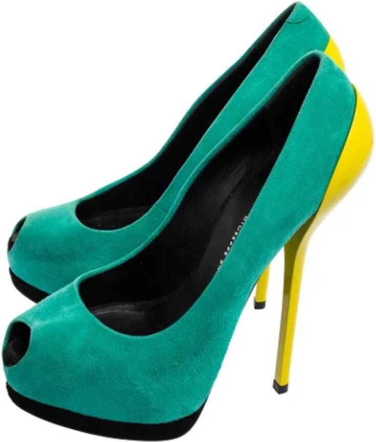 Giuseppe Zanotti Pre-owned Leather heels Green Dames