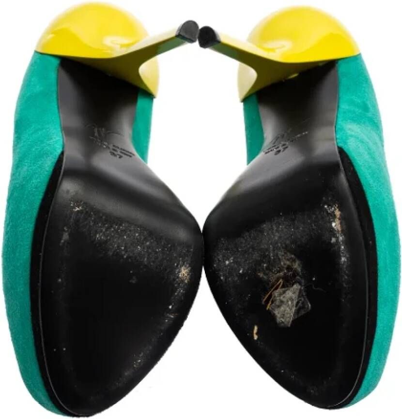 Giuseppe Zanotti Pre-owned Leather heels Green Dames