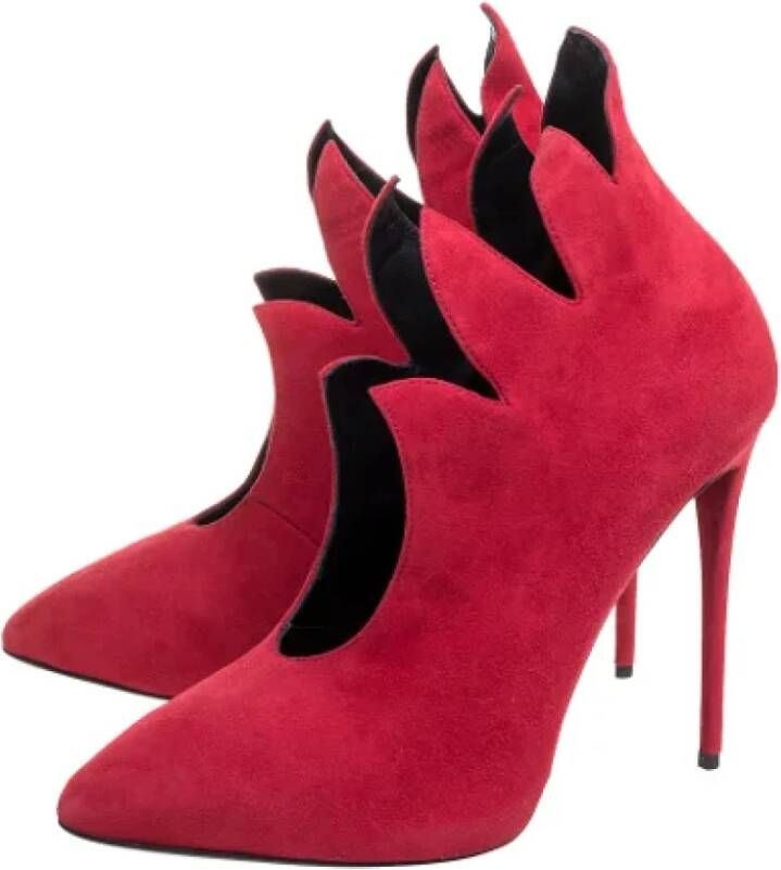 Giuseppe Zanotti Pre-owned Leather heels Red Dames