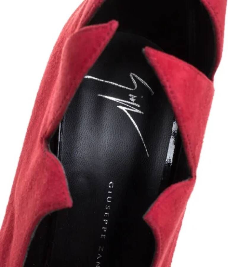 Giuseppe Zanotti Pre-owned Leather heels Red Dames