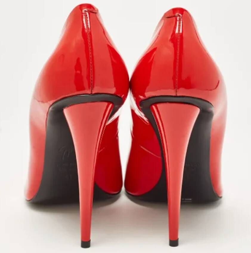 Giuseppe Zanotti Pre-owned Leather heels Red Dames