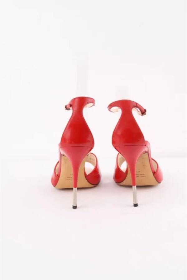 Giuseppe Zanotti Pre-owned Leather heels Red Dames