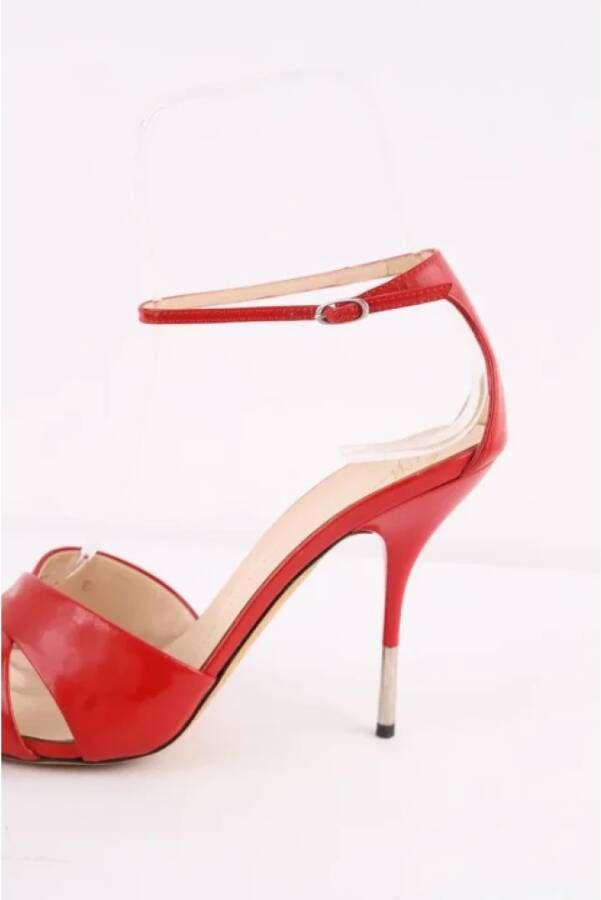 Giuseppe Zanotti Pre-owned Leather heels Red Dames