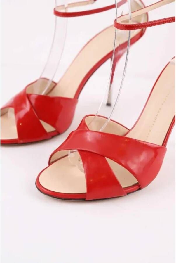 Giuseppe Zanotti Pre-owned Leather heels Red Dames