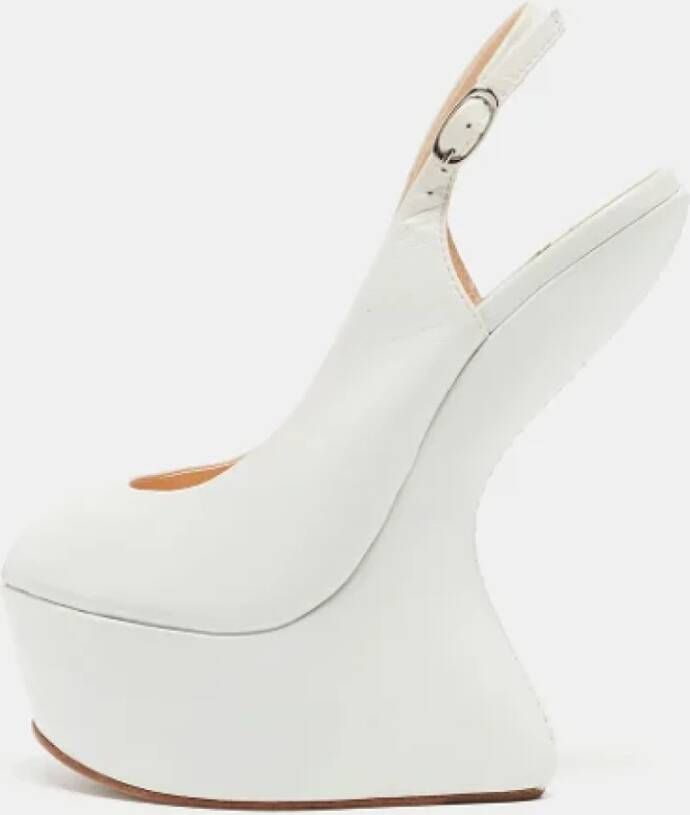 Giuseppe Zanotti Pre-owned Leather heels White Dames