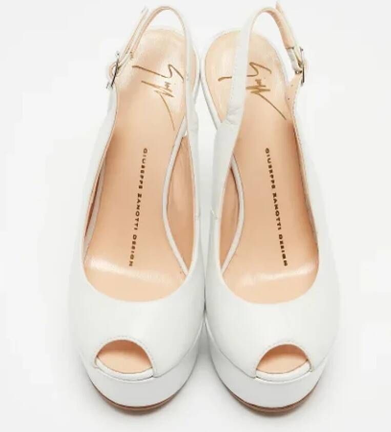 Giuseppe Zanotti Pre-owned Leather heels White Dames