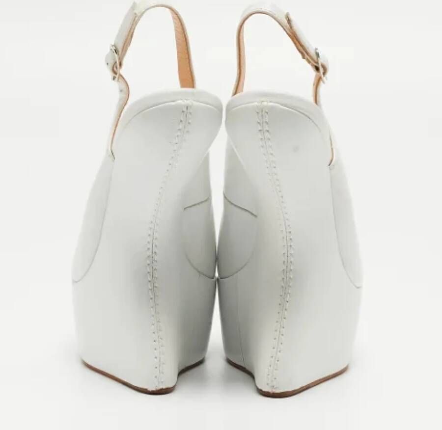 Giuseppe Zanotti Pre-owned Leather heels White Dames