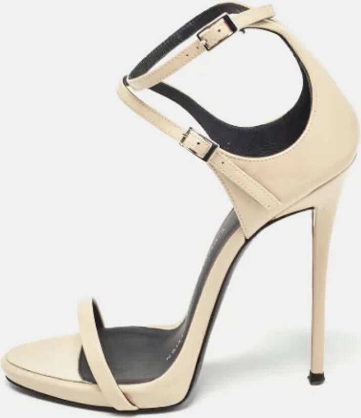 Giuseppe Zanotti Pre-owned Leather sandals Beige Dames