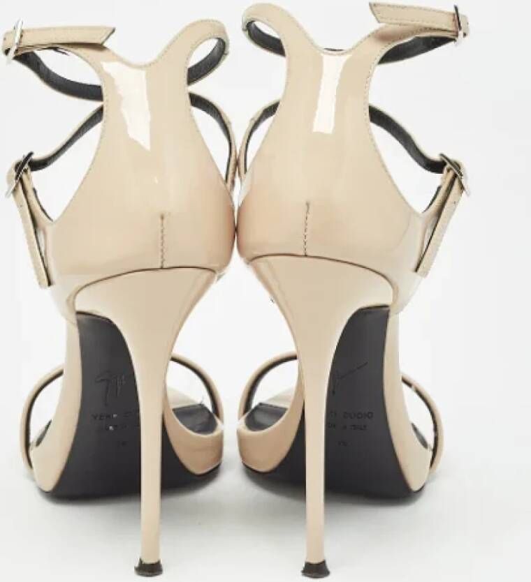 Giuseppe Zanotti Pre-owned Leather sandals Beige Dames