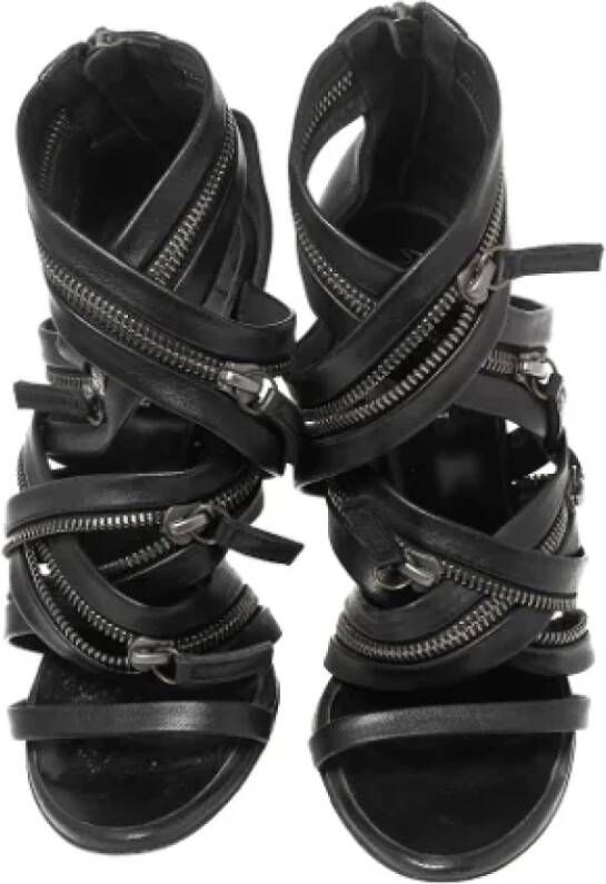 Giuseppe Zanotti Pre-owned Leather sandals Black Dames