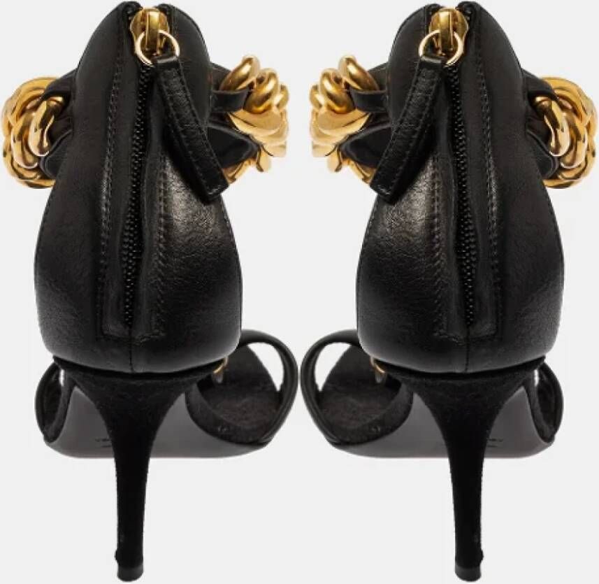 Giuseppe Zanotti Pre-owned Leather sandals Black Dames