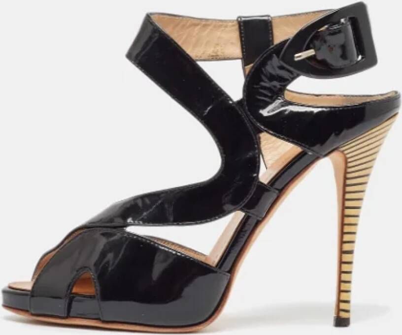 Giuseppe Zanotti Pre-owned Leather sandals Black Dames