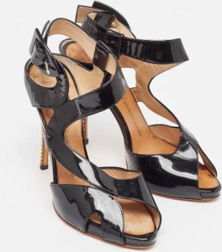 Giuseppe Zanotti Pre-owned Leather sandals Black Dames