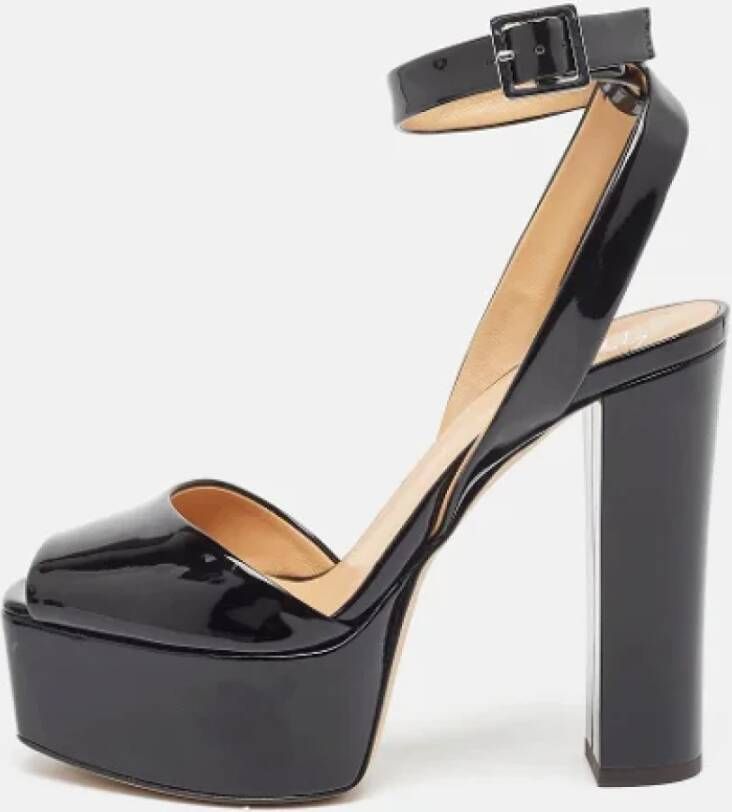 Giuseppe Zanotti Pre-owned Leather sandals Black Dames