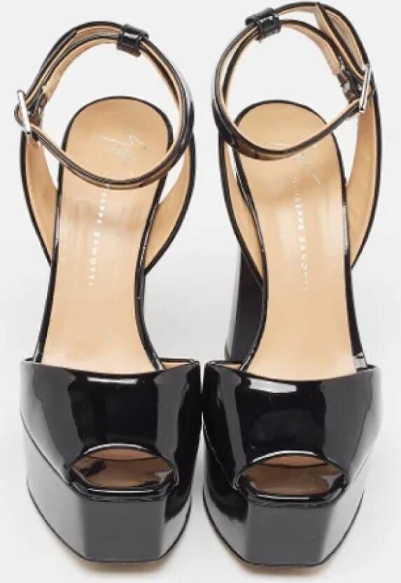 Giuseppe Zanotti Pre-owned Leather sandals Black Dames