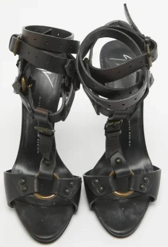 Giuseppe Zanotti Pre-owned Leather sandals Black Dames