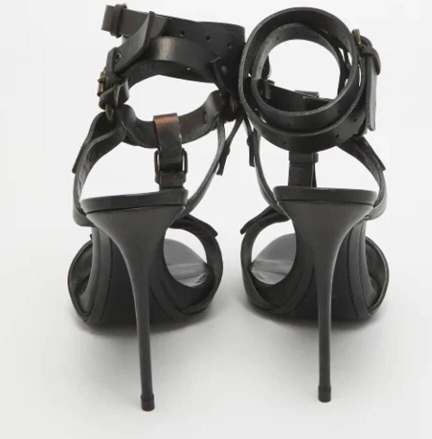 Giuseppe Zanotti Pre-owned Leather sandals Black Dames