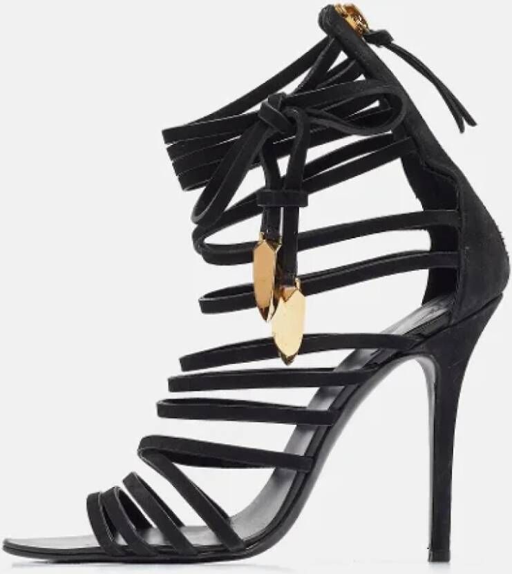 Giuseppe Zanotti Pre-owned Leather sandals Black Dames