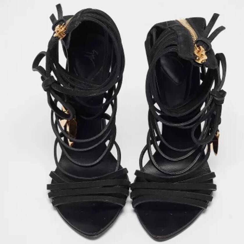 Giuseppe Zanotti Pre-owned Leather sandals Black Dames