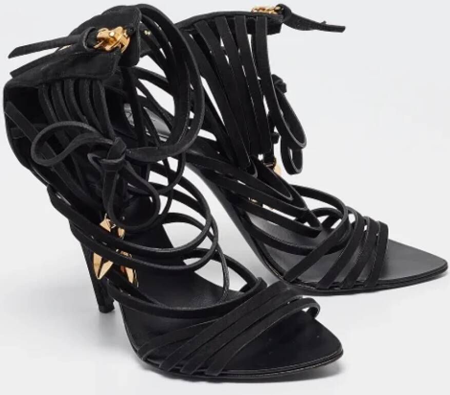 Giuseppe Zanotti Pre-owned Leather sandals Black Dames