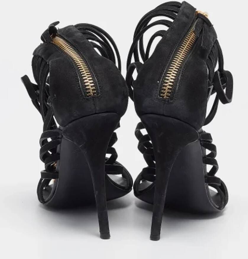 Giuseppe Zanotti Pre-owned Leather sandals Black Dames