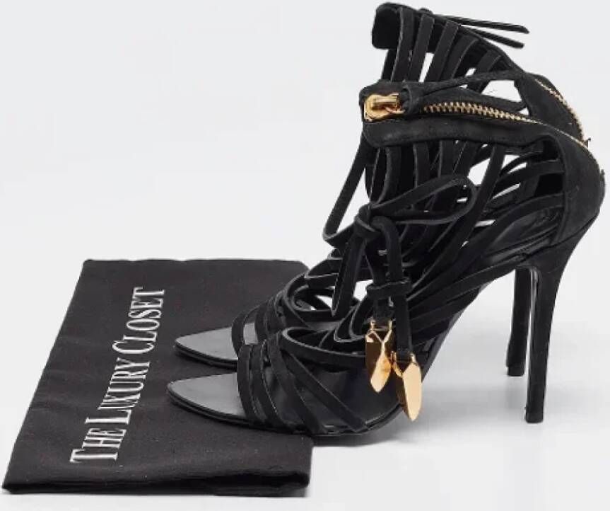 Giuseppe Zanotti Pre-owned Leather sandals Black Dames