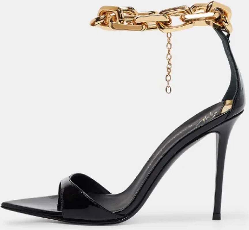 Giuseppe Zanotti Pre-owned Leather sandals Black Dames