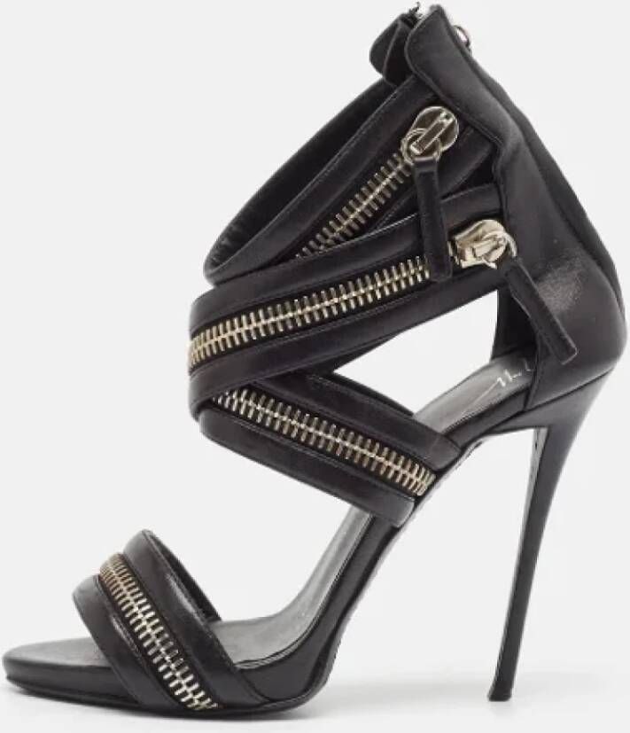 Giuseppe Zanotti Pre-owned Leather sandals Black Dames