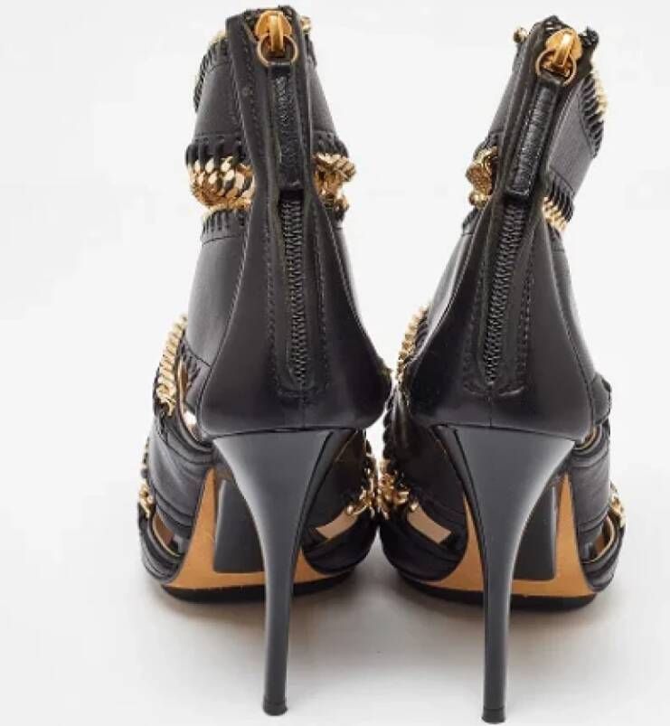 Giuseppe Zanotti Pre-owned Leather sandals Black Dames